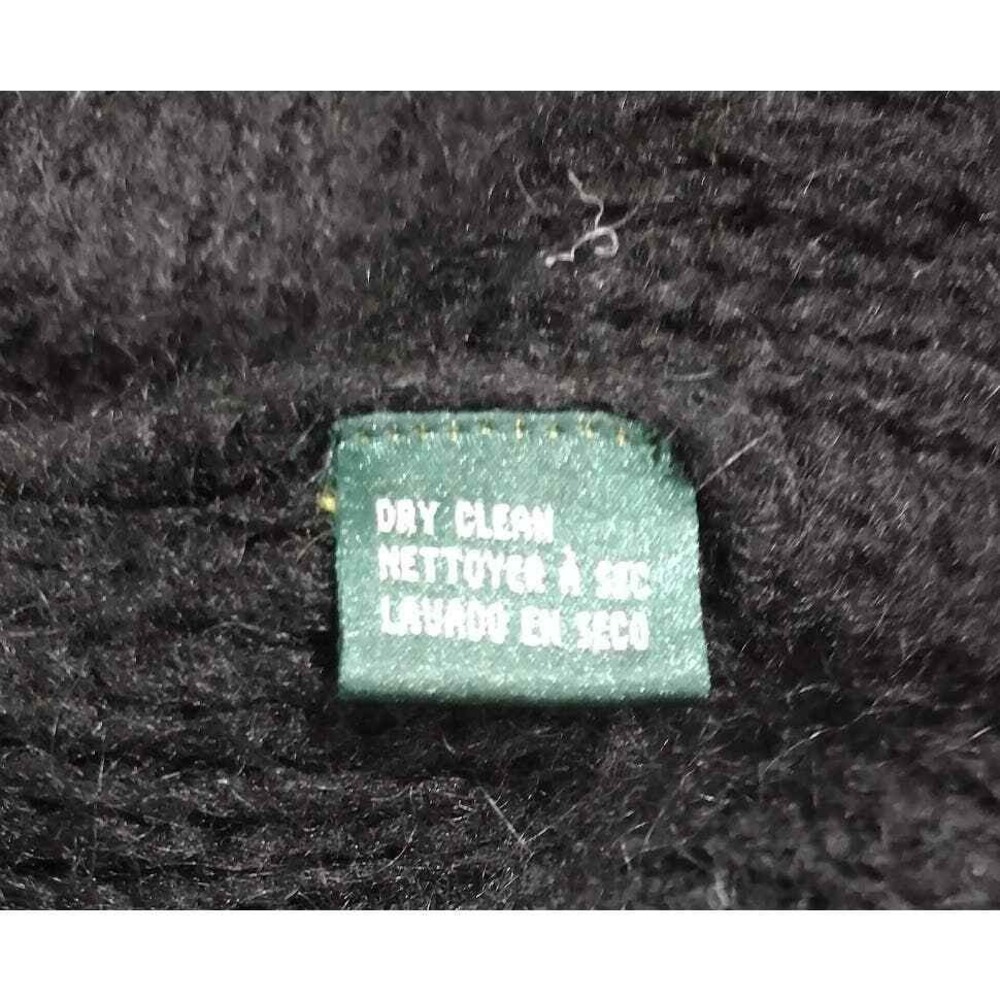 Lauren Ralph Lauren Cowl Neck Bulky Mohair Blend Sweater, Black, Size M - Picture 4 of 4